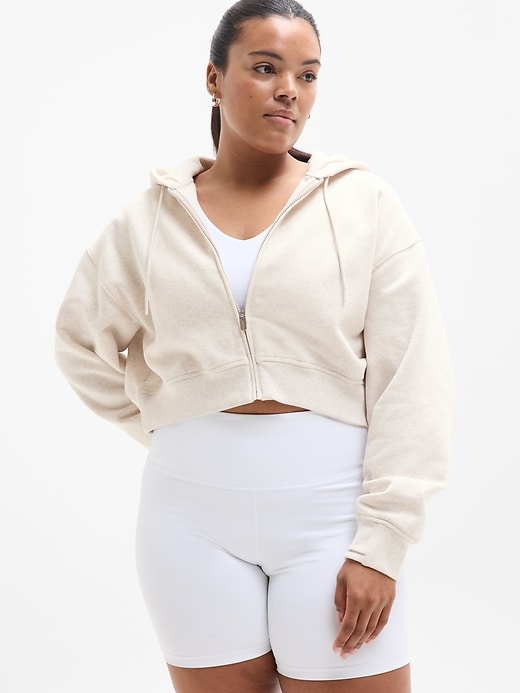 Image number 1 showing, Forever Fleece Crop Full Zip