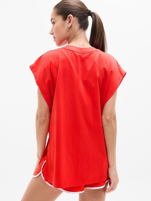 Image number 2 showing, True Cotton Oversized Muscle Tee