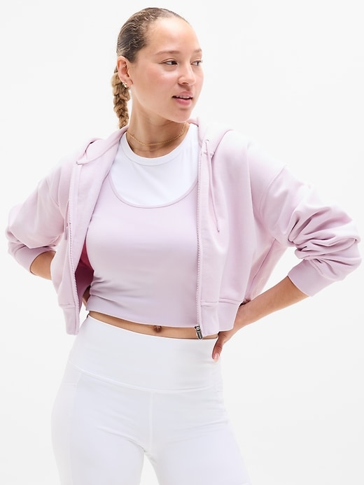 Image number 2 showing, Forever Fleece Crop Full Zip