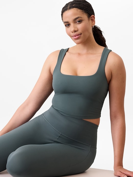 Image number 3 showing, Transcend Square Neck Crop Sports Bra A-C
