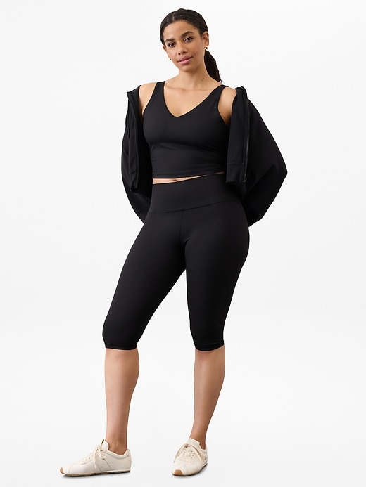 Image number 5 showing, Transcend V Neck Rib Crop Sports Bra A-C