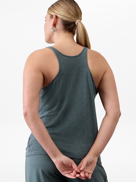 Image number 6 showing, Getaway Linen Blend Tank