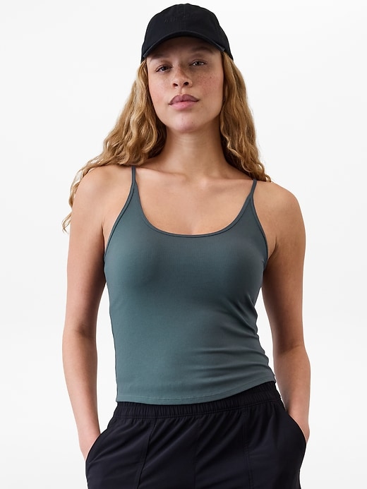 Image number 1 showing, Signature Rib Thin Strap Tank