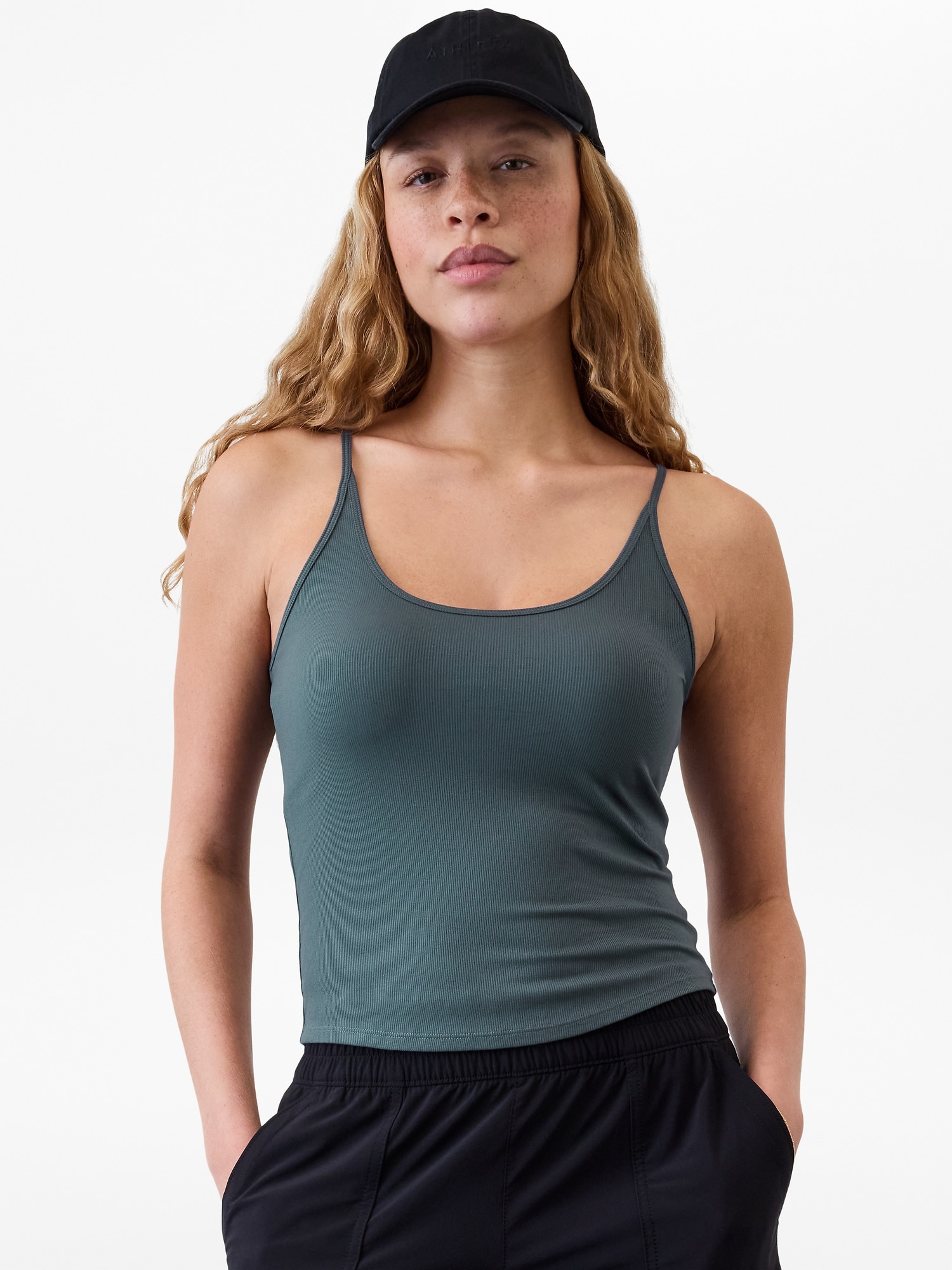Signature Rib Thin Strap Tank