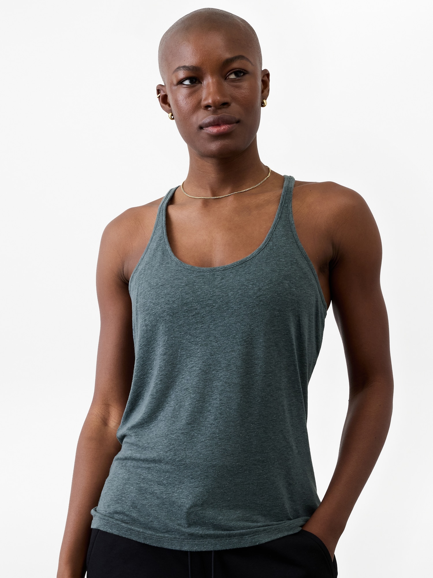 Getaway Linen Blend Tank