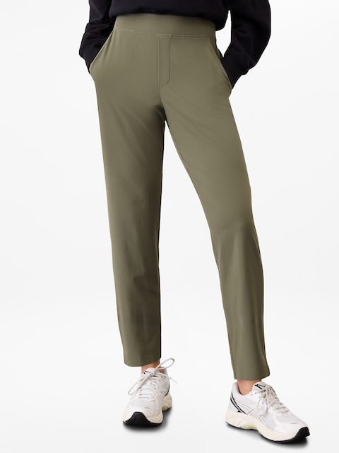 Brooklyn Mid Rise Ankle Pant - Green