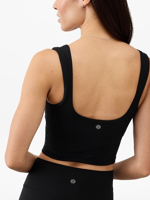 Image number 2 showing, Transcend Square Neck Crop Sports Bra A-C