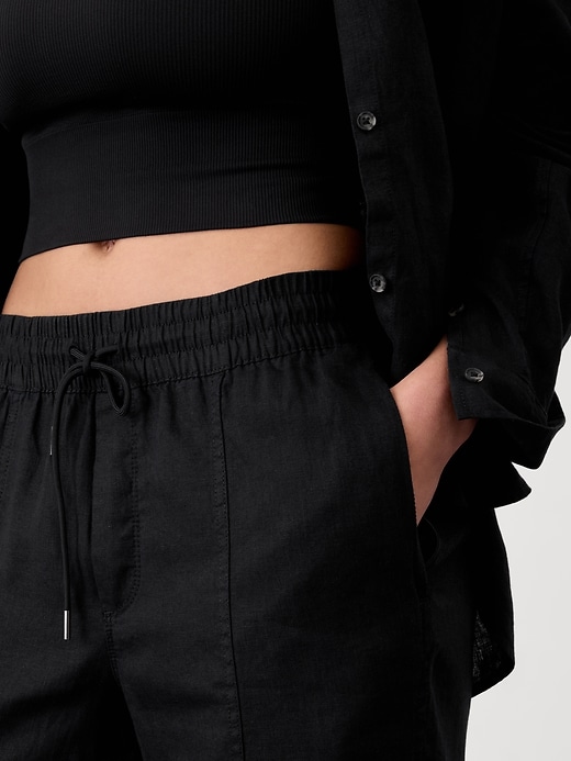 Image number 6 showing, Retreat High Rise Linen Ankle Pant