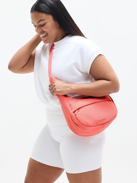 All About Small Crossbody Hobo Bag - Pink