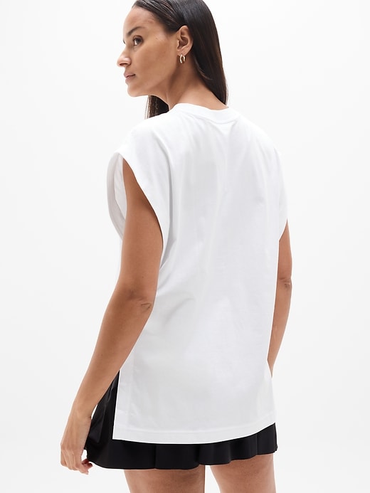 Image number 2 showing, True Cotton Oversized Muscle Tee