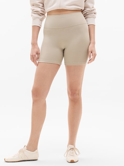 Image number 1 showing, Intuition High Rise 5” Cotton Short