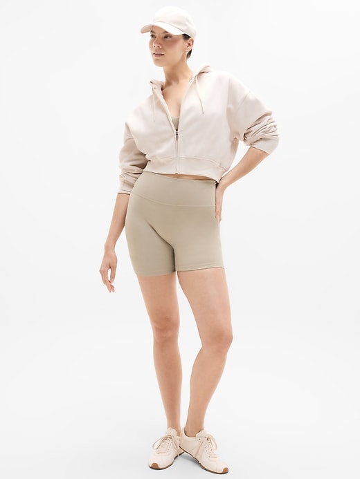 Image number 2 showing, Intuition High Rise 5” Cotton Short