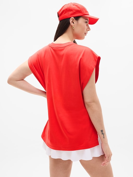 Image number 6 showing, True Cotton Oversized Muscle Tee