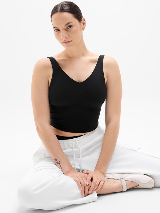 Image number 5 showing, Transcend V-Neck Crop Sports Bra A-C