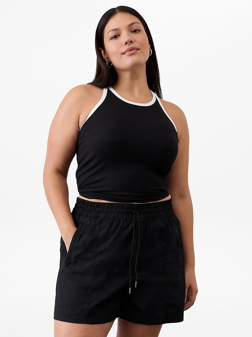 Image number 5 showing, Retreat Linen Mid Rise Short
