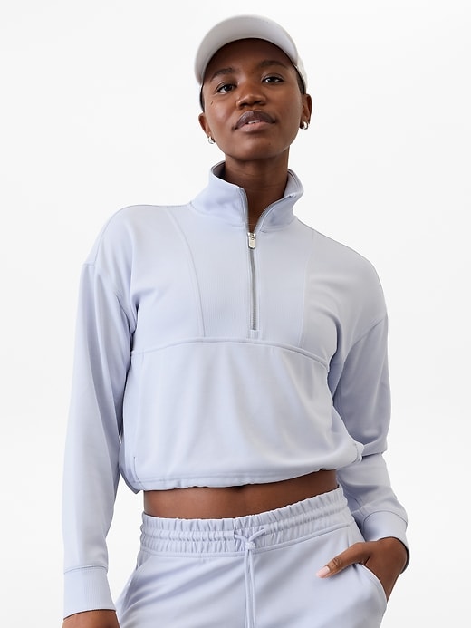 Image number 3 showing, Seasoft Rib 1/4 Zip Popover