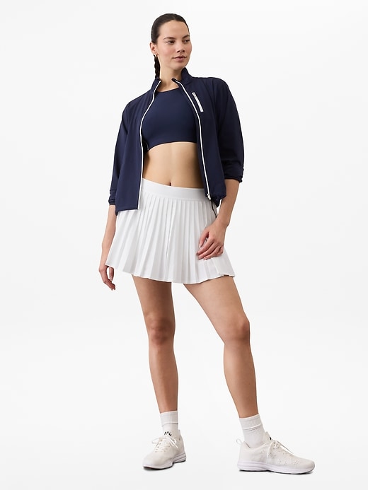 Image number 3 showing, Match Point High Rise Pleated Lasercut 13 1/2" Skort