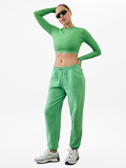 Image number 5 showing, Forever Fleece Mid Rise Jogger