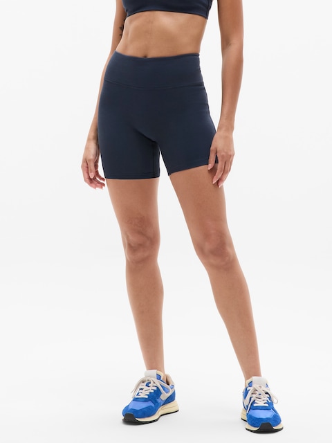 Intuition High Rise 5” Cotton Short - Blue