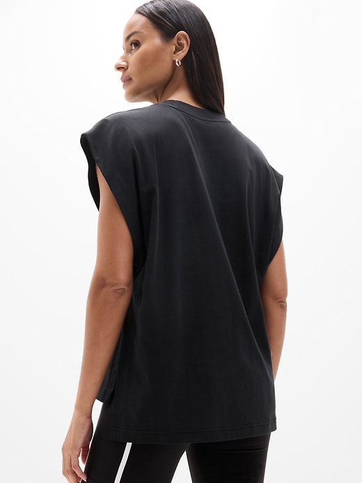 Image number 2 showing, True Cotton Oversized Muscle Tee