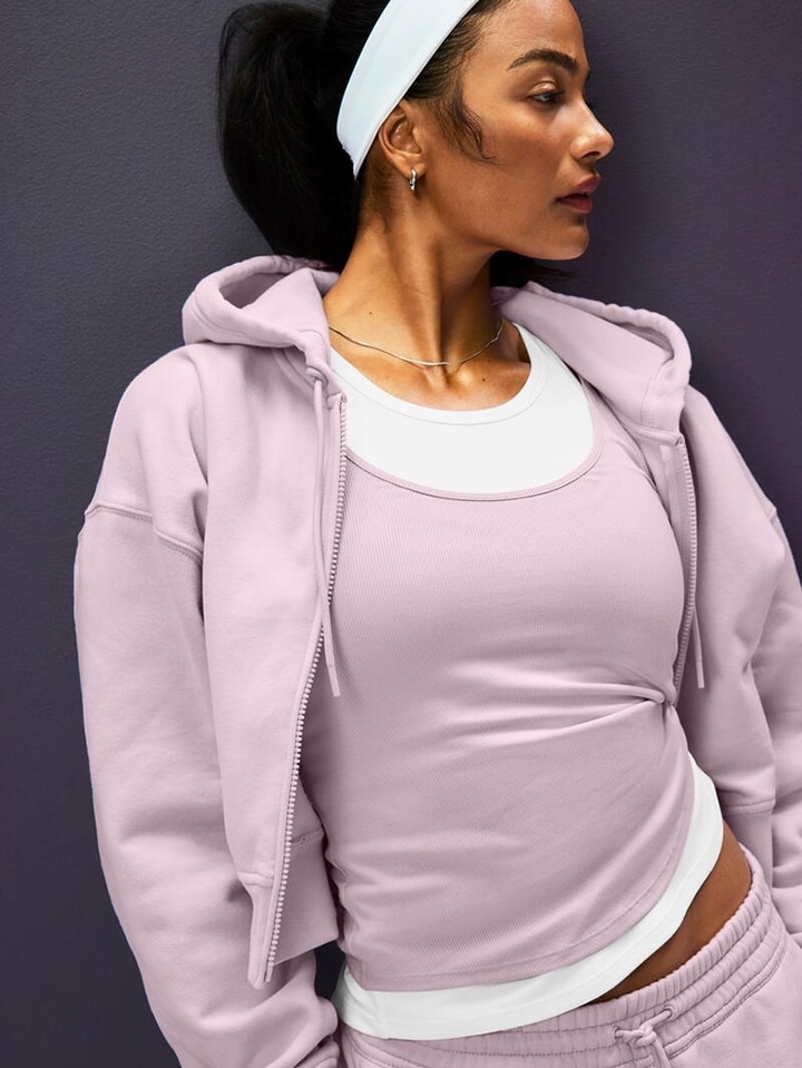Forever Fleece Crop Full Zip