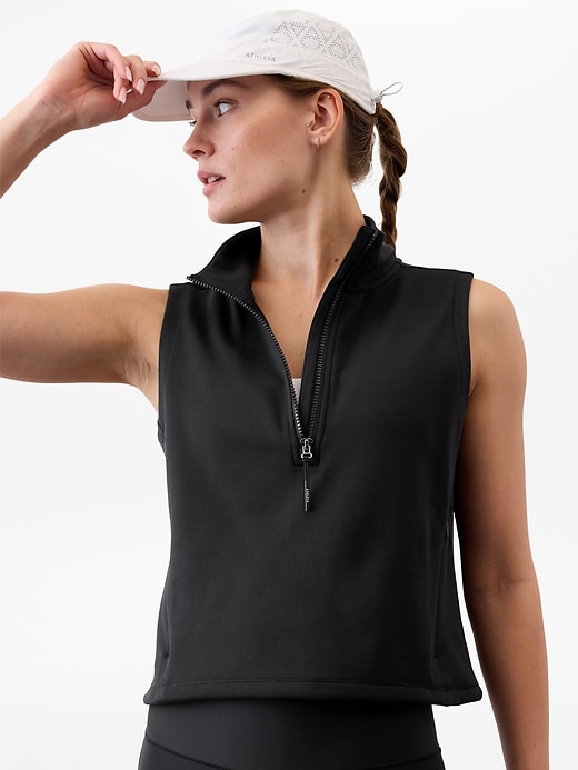 Image number 1 showing, Unstoppable 1/2 Zip Cropped Vest