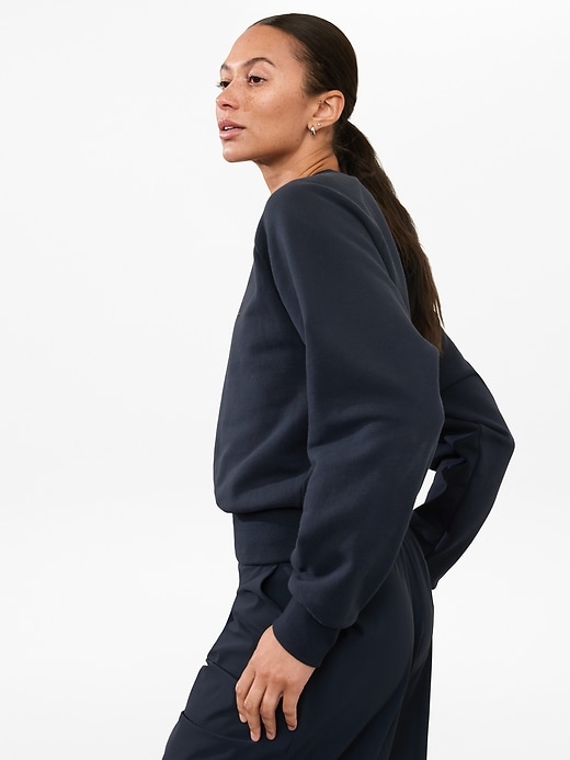 Image number 5 showing, Athleta Embroidered Crew Sweatshirt