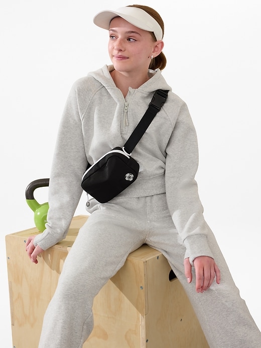 Image number 1 showing, Athleta Girl All Day Half Zip Hoodie