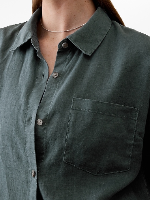Image number 5 showing, Retreat Linen Short Sleeve Shirt