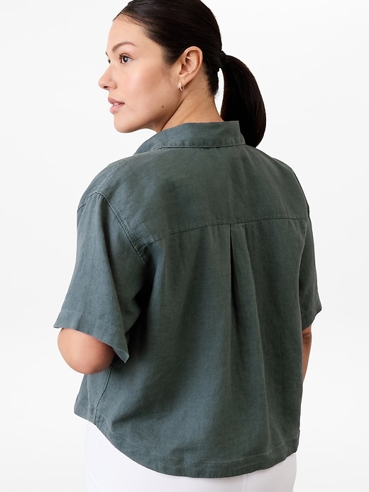 Image number 7 showing, Retreat Linen Short Sleeve Shirt
