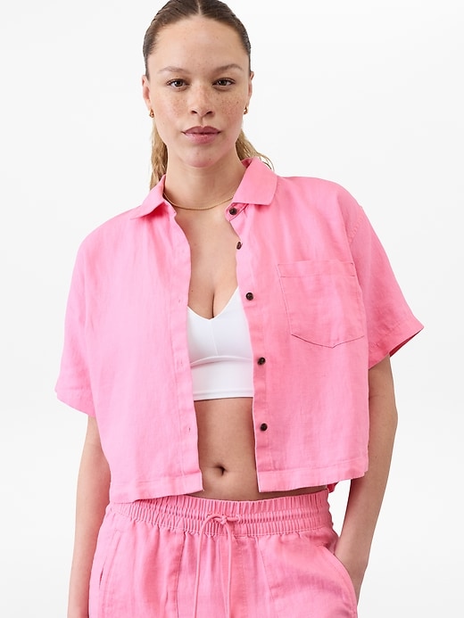 Image number 1 showing, Retreat Linen Short Sleeve Shirt