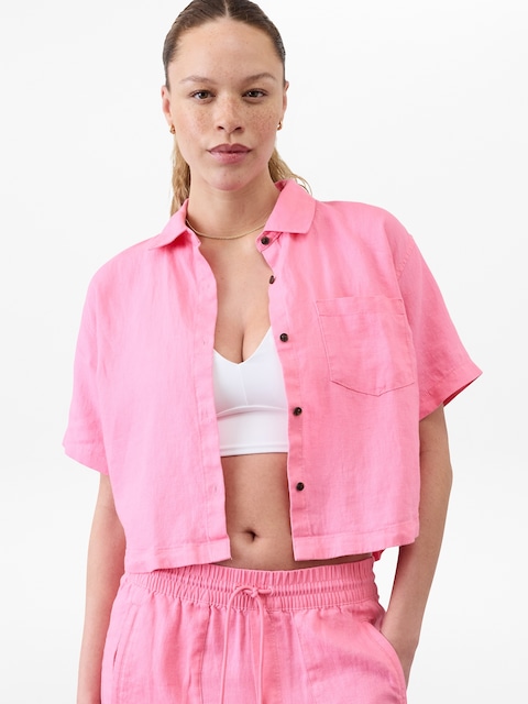 Retreat Linen Short Sleeve Shirt