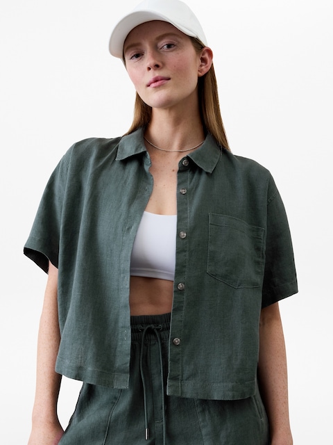 Retreat Linen Short Sleeve Shirt