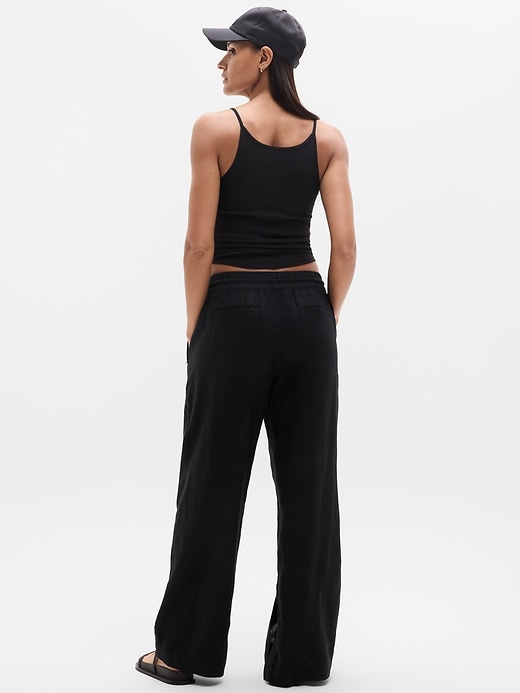 Image number 8 showing, Retreat Linen High Rise Wide Leg Pant