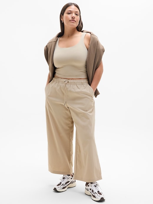Image number 7 showing, Midday Mid Rise Crop Poplin Pant