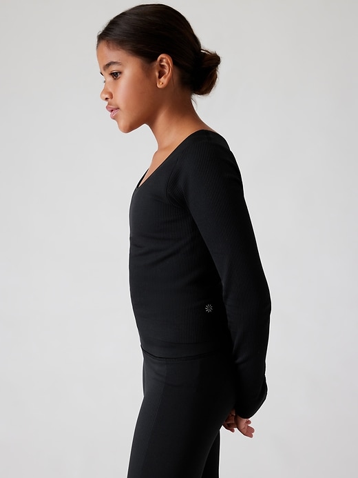 Image number 4 showing, Athleta Girl Rise Above Rib Crop Top