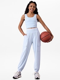 Image number 1 showing, Athleta Girl Run Free Cargo Jogger