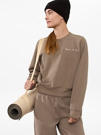 Image number 1 showing, Power of She Embroidered Crew Sweatshirt