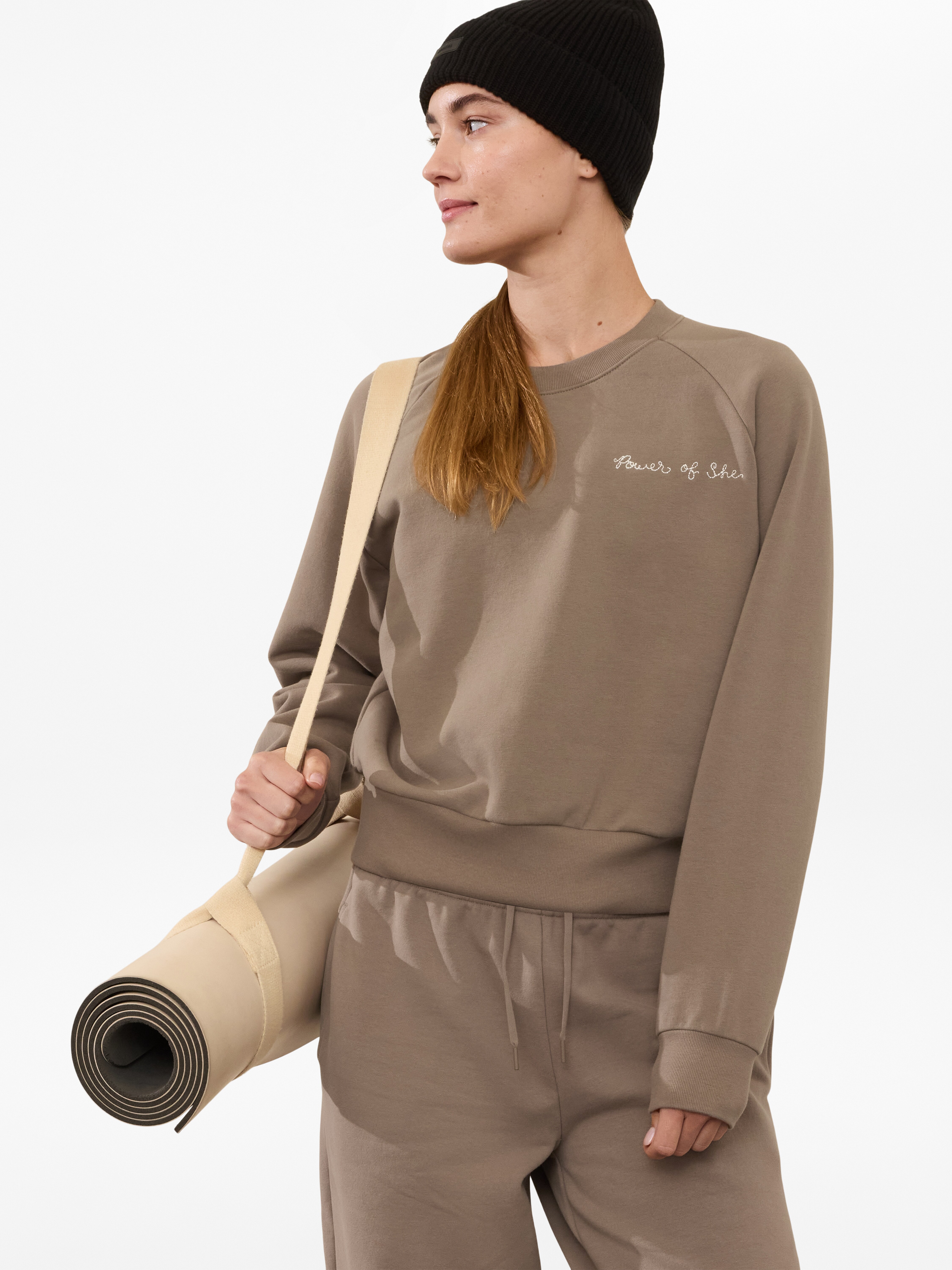 Power of She Embroidered Crew Sweatshirt | Athleta