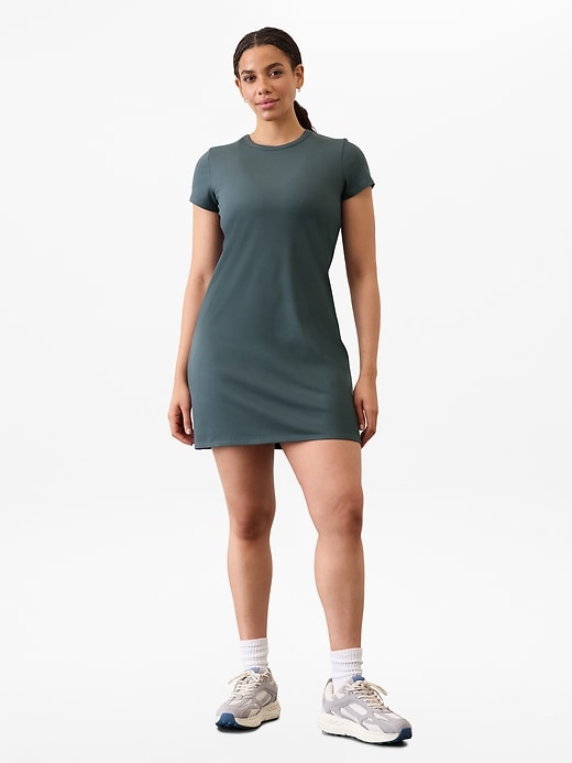 Image number 1 showing, Signature Rib Tee Dress