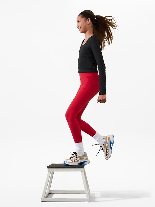 Image number 2 showing, Athleta Girl Rise Above Rib Crop Top