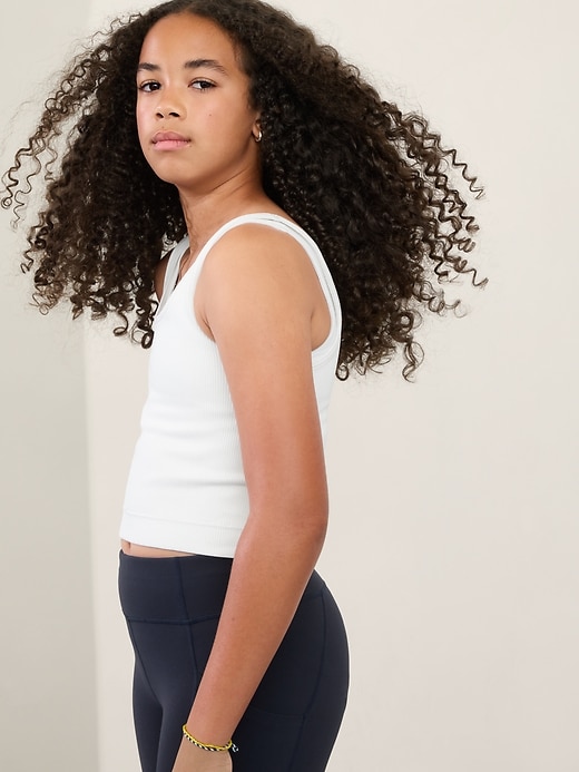 Image number 3 showing, Athleta Girl Rise Above Rib Crop Tank