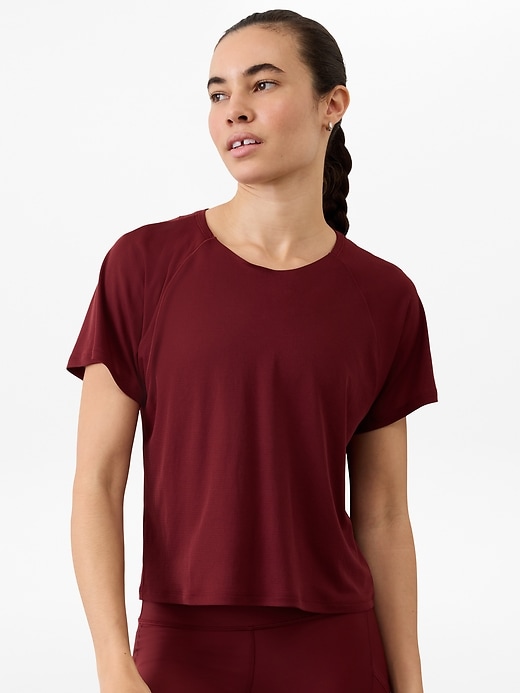 Image number 1 showing, Grid Knit Tee