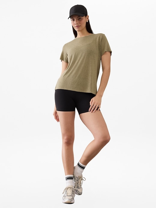 Image number 5 showing, Getaway Linen Blend Tee