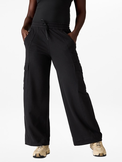 Image number 1 showing, Retroterry High Rise Wide Leg Cargo Pant