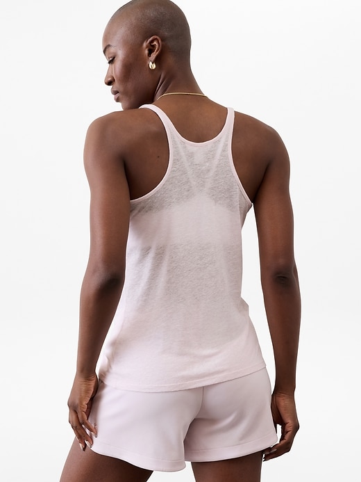 Image number 7 showing, Getaway Linen Blend Tank