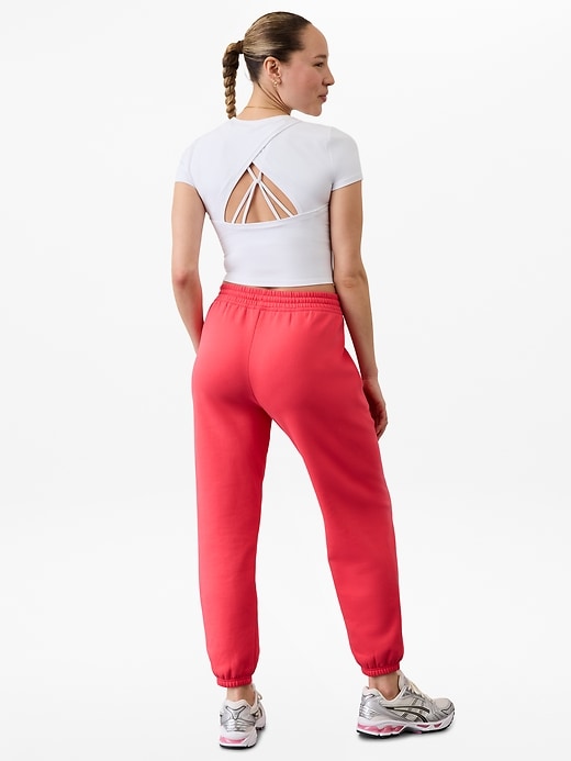 Image number 5 showing, Forever Fleece Mid Rise Jogger