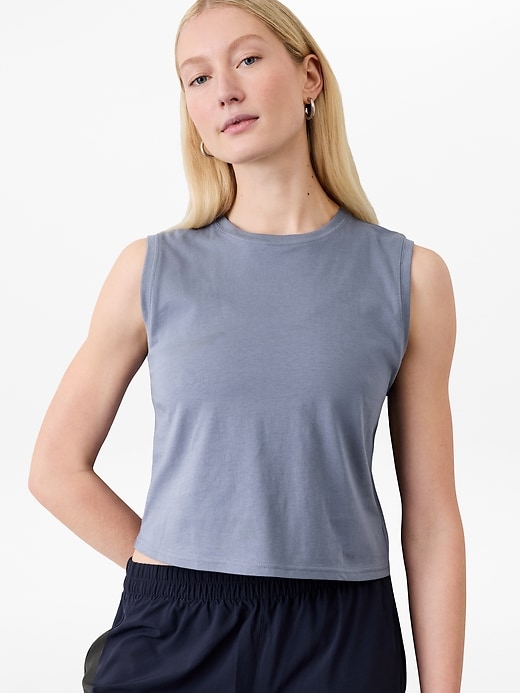 Image number 1 showing, True Cotton Crop Tank