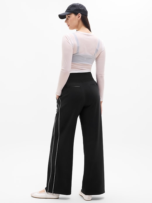 Image number 7 showing, Venice High Rise Track Stripe Wide Leg Pant