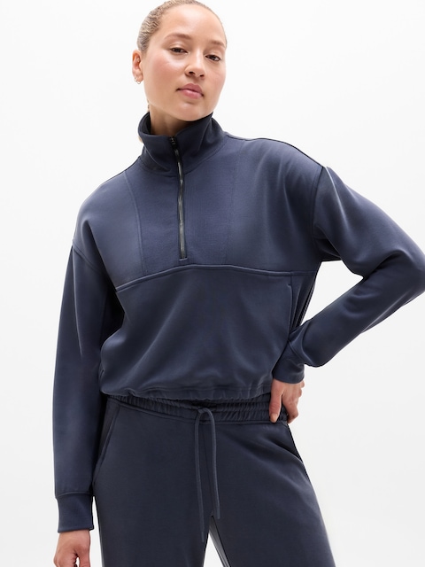Seasoft Rib 1/4 Zip Popover - Blue